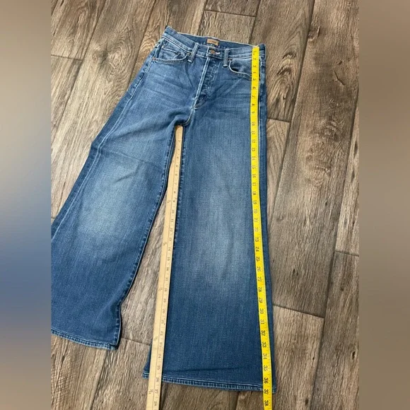 MOTHER Jeans Women Size 24 Blue The Tomcat Roller Groovy - Picture 6 of 16